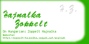 hajnalka zoppelt business card